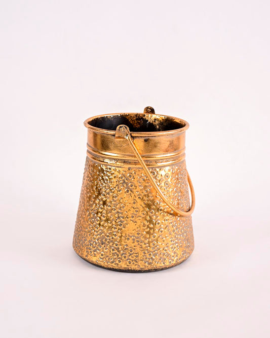 Rustic Hanging Bucket Planter - Medium